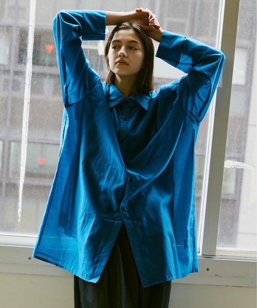 Utusiyo（ウツシヨ）の「sheer shirt 透（シャツ/ブラウス