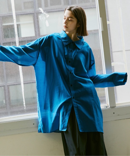 Utusiyo（ウツシヨ）の「sheer shirt 透（シャツ/ブラウス