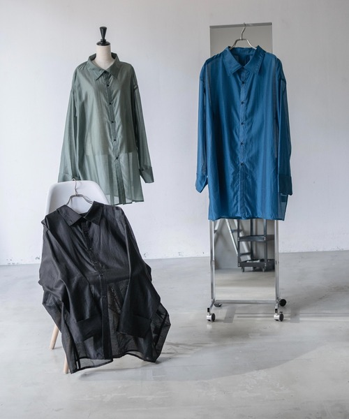 Utusiyo（ウツシヨ）の「sheer shirt 透（シャツ/ブラウス