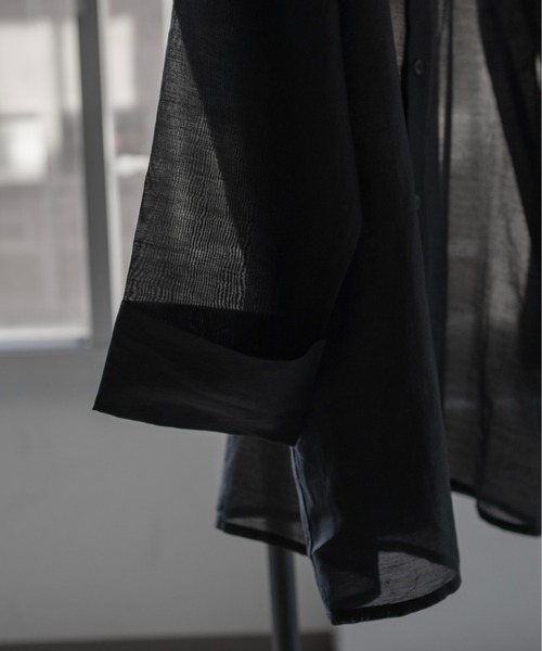 Utusiyo（ウツシヨ）の「sheer shirt 透（シャツ/ブラウス