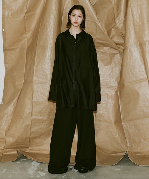 Utusiyo(ウツシヨ)の「sheer shirt 透(シャツ/ブラウス・メンズ・カーキ/ブルー/ブラック・FREE)」の6枚目の写真