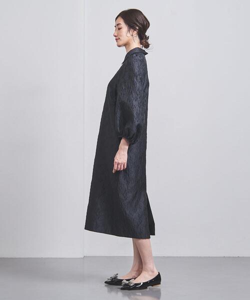 【美品】UNITED ARROWS ツートーン ジャカード ワンピース UNITED ARROWS（ユナイテッドアローズ）の「ツートーン ジャカード