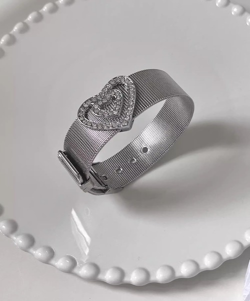 Vipoa(ヴィポア)の「Rhinestone Wide Bracelet(バングル/リストバンド・レディース・シルバー・FREE)」の14枚目の写真