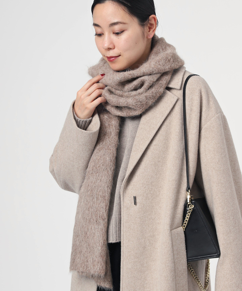 AP STUDIO（エーピーストゥディオ）の「【Soft Goat/ソフトゴート】stall（ストール/ショール・レディース・ベージュ・FREE）」の2枚目の写真