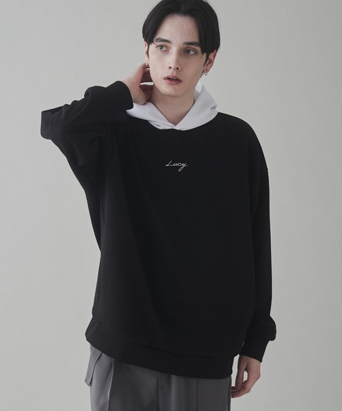 LUCY(ルーシー)の「LUCY/AIRFUNCTION刺繍プルパーカー(パーカー・メンズ・ブラック/ダークグレー/ホワイト・LARGE/MEDIUM)」の1枚目の写真