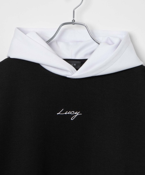 LUCY(ルーシー)の「LUCY/AIRFUNCTION刺繍プルパーカー(パーカー・メンズ・ブラック/ダークグレー/ホワイト・LARGE/MEDIUM)」の5枚目の写真