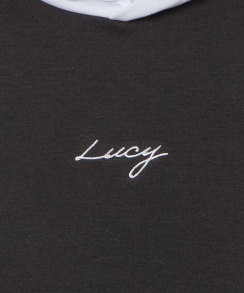 LUCY(ルーシー)の「LUCY/AIRFUNCTION刺繍プルパーカー(パーカー・メンズ・ブラック/ダークグレー/ホワイト・LARGE/MEDIUM)」の7枚目の写真