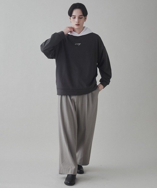 LUCY(ルーシー)の「LUCY/AIRFUNCTION刺繍プルパーカー(パーカー・メンズ・ブラック/ダークグレー/ホワイト・LARGE/MEDIUM)」の12枚目の写真