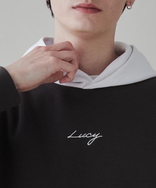 LUCY(ルーシー)の「LUCY/AIRFUNCTION刺繍プルパーカー(パーカー・メンズ・ブラック/ダークグレー/ホワイト・LARGE/MEDIUM)」の13枚目の写真