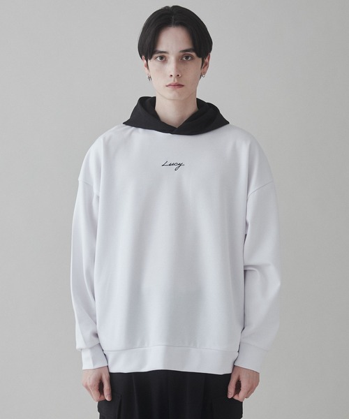 LUCY(ルーシー)の「LUCY/AIRFUNCTION刺繍プルパーカー(パーカー・メンズ・ブラック/ダークグレー/ホワイト・LARGE/MEDIUM)」の17枚目の写真