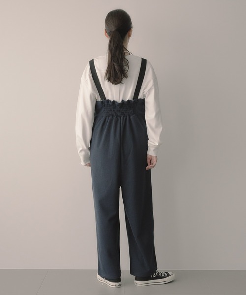 saloon（サルーン）の「SALOON(サルーン)/ワイドサロペット（サロペット/オーバーオール・レディース・ネイビー/アイボリー/ブラウン・FREE）」の20枚目の写真