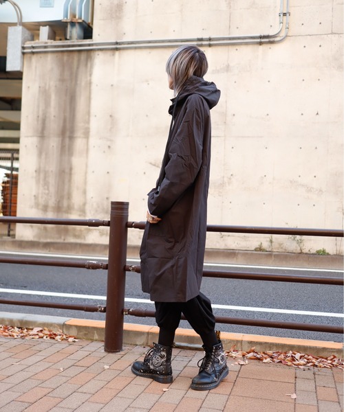 rovtski（ロフトスキー）の「BIGポケットフードコート（モッズコート・レディース・ブラック・FREE）」の5枚目の写真