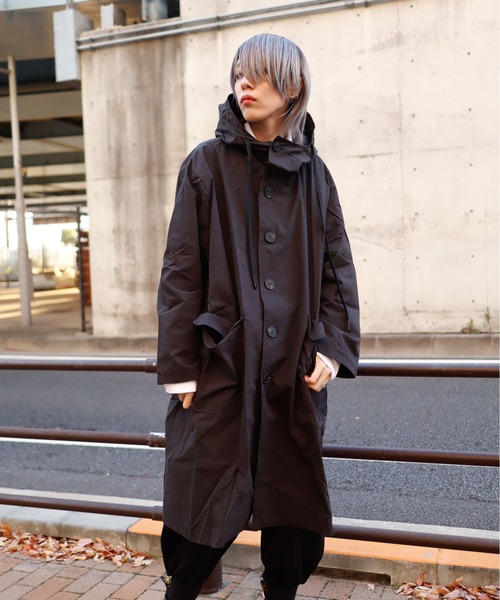 rovtski（ロフトスキー）の「BIGポケットフードコート（モッズコート・レディース・ブラック・FREE）」の8枚目の写真