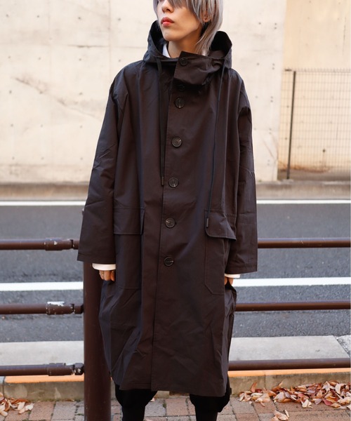 rovtski（ロフトスキー）の「BIGポケットフードコート（モッズコート・レディース・ブラック・FREE）」の12枚目の写真