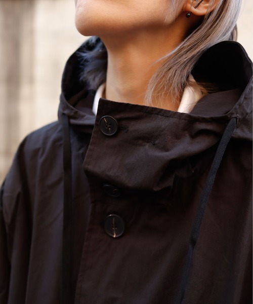 rovtski（ロフトスキー）の「BIGポケットフードコート（モッズコート・レディース・ブラック・FREE）」の15枚目の写真