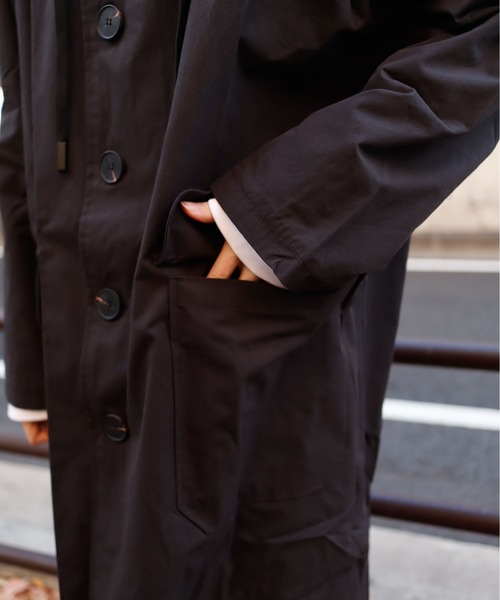 rovtski（ロフトスキー）の「BIGポケットフードコート（モッズコート・レディース・ブラック・FREE）」の16枚目の写真