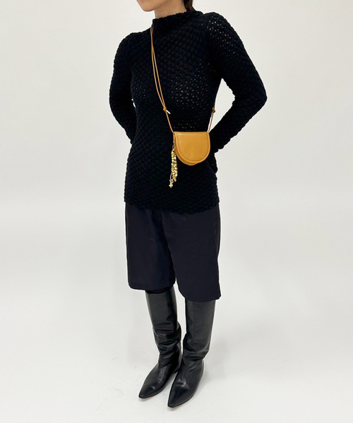 EDIT. FOR LULU（エディットフォールル）の「【ITTI×EDIT.FOR LULU】別注 ミニバッグ（ショルダーバッグ・レディース・ブラック/ブラウン/レッド/イエロー・FREE）」の6枚目の写真