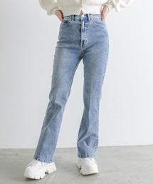 OLIVE des OLIVE | 【S/Mサイズ展開】細見えストレッチフレアデニムパンツ 1041030040(デニムパンツ)