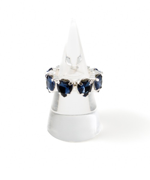 Casselini（キャセリーニ）の「Casselini(キャセリーニ)ハートビジューリング（リング・レディース・クリア/ピンク/ネイビー・FREE）」の10枚目の写真