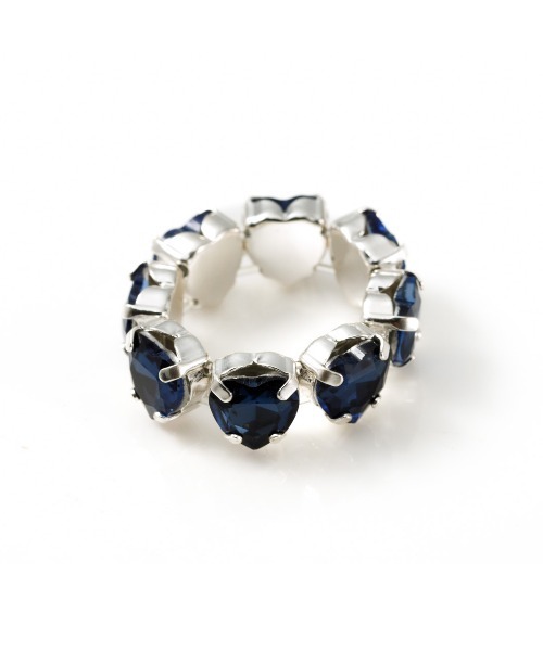 Casselini（キャセリーニ）の「Casselini(キャセリーニ)ハートビジューリング（リング・レディース・クリア/ピンク/ネイビー・FREE）」の11枚目の写真