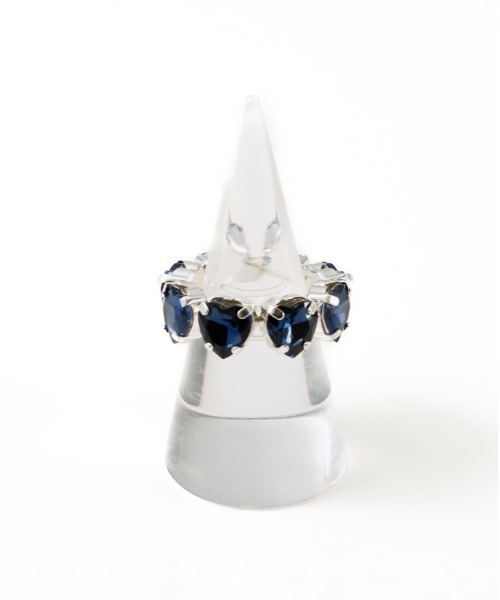 Casselini（キャセリーニ）の「Casselini(キャセリーニ)ハートビジューリング（リング・レディース・クリア/ピンク/ネイビー・FREE）」の12枚目の写真