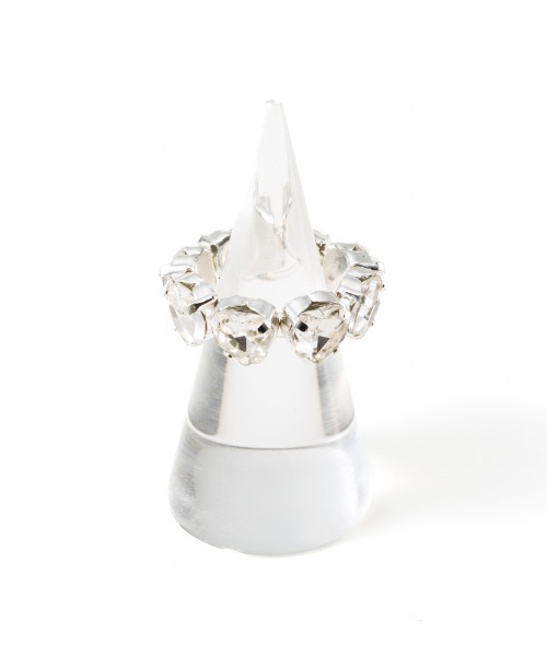 Casselini（キャセリーニ）の「Casselini(キャセリーニ)ハートビジューリング（リング・レディース・クリア/ピンク/ネイビー・FREE）」の9枚目の写真