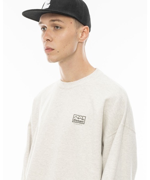 ELEMENT(エレメント)の「ELEMENT メンズ OUTDOOR CREW トレーナー/エレメントスウェットトレーナー(スウェット・メンズ・ブラック/アイボリー・LARGE/X-LARGE/MEDIUM)」の12枚目の写真