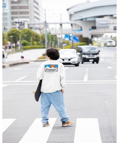 ELEMENT(エレメント)の「ELEMENT メンズ OUTDOOR CREW トレーナー/エレメントスウェットトレーナー(スウェット・メンズ・ブラック/アイボリー・LARGE/X-LARGE/MEDIUM)」の4枚目の写真