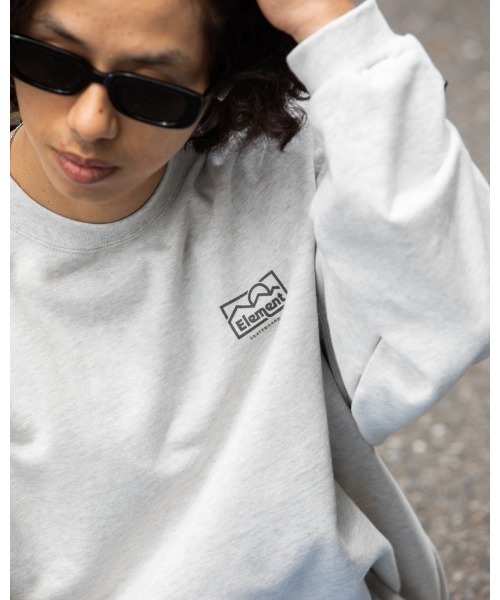 ELEMENT(エレメント)の「ELEMENT メンズ OUTDOOR CREW トレーナー/エレメントスウェットトレーナー(スウェット・メンズ・ブラック/アイボリー・LARGE/X-LARGE/MEDIUM)」の7枚目の写真