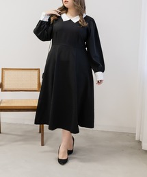 CLETTE（クレット）の「配色襟ワンピース（ワンピース・レディース）」