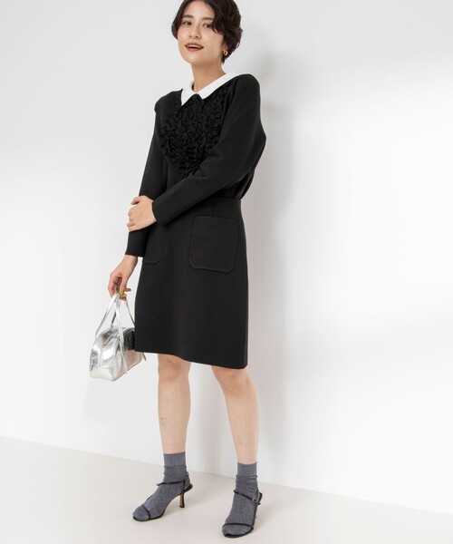 d.i.a新品ニット生地の重ねミニスカ セール】《セットアップ対応》《手洗い可能》ニットミニスカート