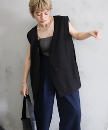 select MOCA | ノーカラーコクーンシルエットベスト(ベスト)