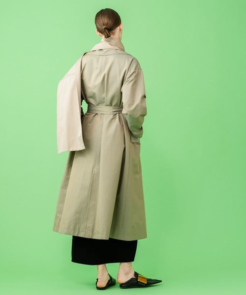 Noble（ノーブル）の「【ELENI】ラペルレイヤードトレンチコート