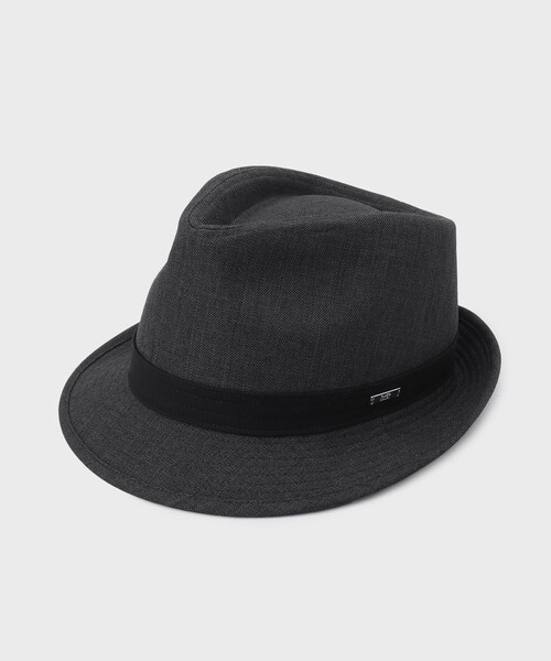 TAKEO KIKUCHI（タケオキクチ）の「◆シャンブレー中折れハット（ハット・メンズ・チャコールグレー/ブルー系その他・00）」の3枚目の写真