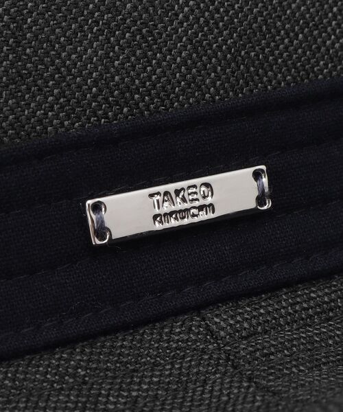 TAKEO KIKUCHI（タケオキクチ）の「◆シャンブレー中折れハット（ハット・メンズ・チャコールグレー/ブルー系その他・00）」の7枚目の写真