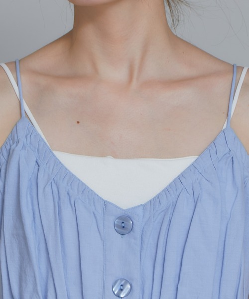 CIAOPANIC TYPY（チャオパニックティピー）の「【india】カットワークレーススカラップキャミワンピース（ワンピース・レディース・ブラック/サックスブルー/オフホワイト・ONE SIZE）」の7枚目の写真