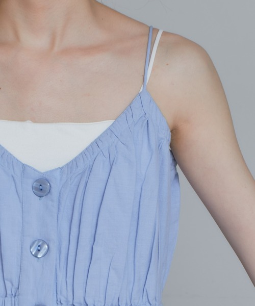 CIAOPANIC TYPY（チャオパニックティピー）の「【india】カットワークレーススカラップキャミワンピース（ワンピース・レディース・ブラック/サックスブルー/オフホワイト・ONE SIZE）」の6枚目の写真