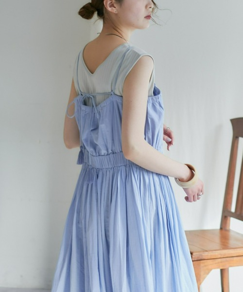 CIAOPANIC TYPY（チャオパニックティピー）の「【india】カットワークレーススカラップキャミワンピース（ワンピース・レディース・ブラック/サックスブルー/オフホワイト・ONE SIZE）」の22枚目の写真