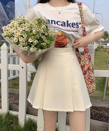 【Mayree】フロントプリーツミニスカート