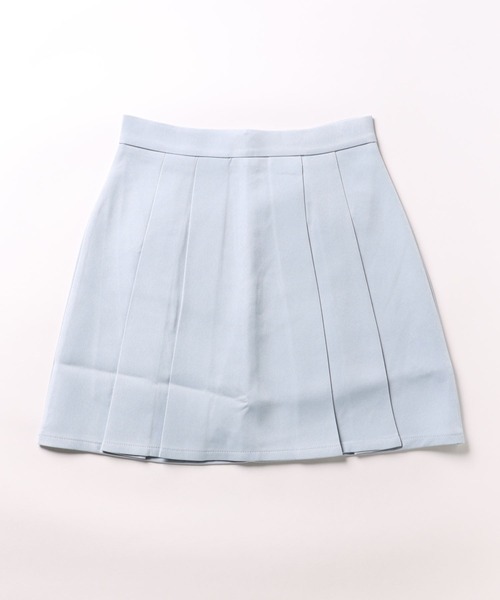Mayree（メイリー）の「【Mayree】フロントプリーツミニスカート（スカート・レディース・ブルー/ピンク/ホワイト/ブラック・SMALL/MEDIUM/LARGE）」の7枚目の写真