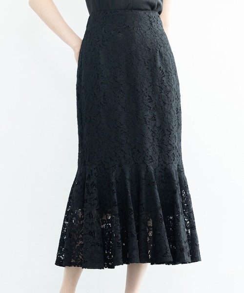 SAISON DE PAPILLON(セゾンドパピヨン)の「マーメイドス総レース生地スカート(スカート・レディース・ピンク/ブルー/アイボリー/ブラック・S/M/L)」の13枚目の写真