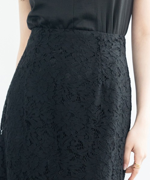 SAISON DE PAPILLON(セゾンドパピヨン)の「マーメイドス総レース生地スカート(スカート・レディース・ピンク/ブルー/アイボリー/ブラック・S/M/L)」の14枚目の写真
