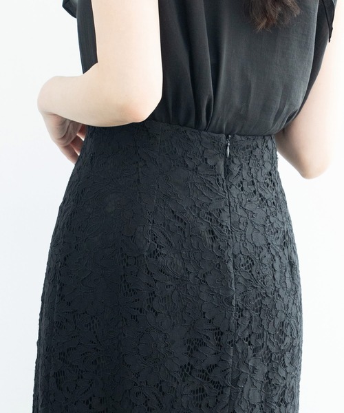 SAISON DE PAPILLON(セゾンドパピヨン)の「マーメイドス総レース生地スカート(スカート・レディース・ピンク/ブルー/アイボリー/ブラック・S/M/L)」の16枚目の写真