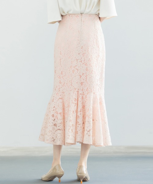 SAISON DE PAPILLON(セゾンドパピヨン)の「マーメイドス総レース生地スカート(スカート・レディース・ピンク/ブルー/アイボリー/ブラック・S/M/L)」の21枚目の写真