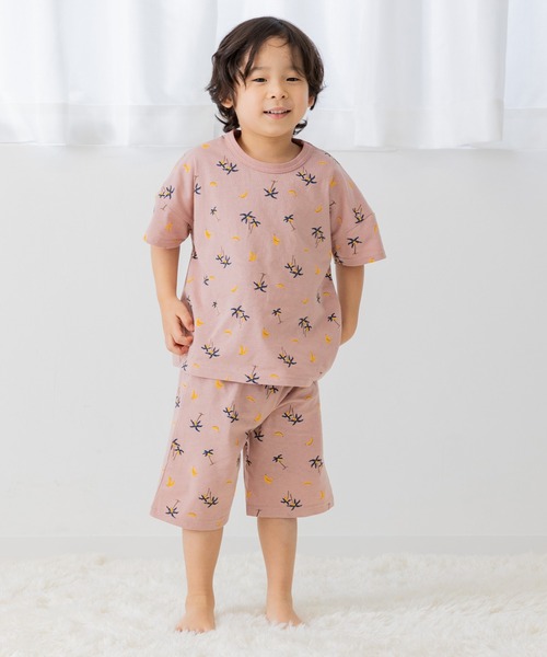 chil2（チルツー）の「総柄 パジャマセット（ルームウェア/パジャマ・キッズ・D/C/B/A・140cm/130cm/120cm/110cm/100cm/90cm/80ｃｍ）」の2枚目の写真