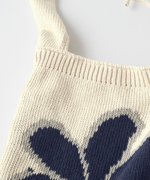 MONO-MART LADY'S（モノマートレディース）の「フラワージャガードニットショルダーバッグ（ショルダーバッグ・レディース・ブラック/アイボリー/ネイビー/グレー・FREE）」の17枚目の写真