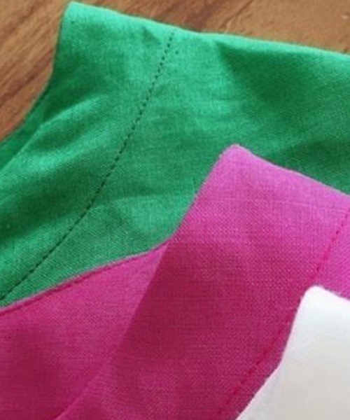Miniministore（ミニミニストア）の「綿麻風ブラウス ペプラムブラウスきれいめ半袖（シャツ/ブラウス・レディース・グリーン/フューシャピンク/ホワイト・FREE）」の17枚目の写真