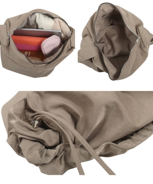 KOBE LETTUCE（コウベレタス）の「ショルダーフリルバッグ（ハンドバッグ・レディース・ブラック/アイボリー/ブルー/ベージュ・F）」の10枚目の写真