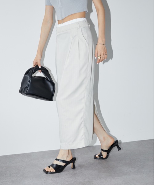 DRWCYS（ドロシーズ）の「ダブルウエストタイトスカート（スカート・レディース・ベージュ系その他/ブラック・FREE）」の14枚目の写真