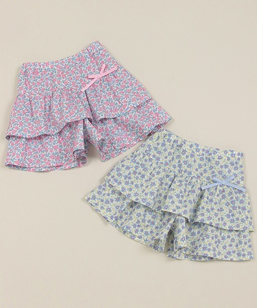 Love&Peace&Money(ラブアンドピースアンドマネー)の「小花柄フリルパンツ(その他パンツ・キッズ・ピンク/ブルー・90cm/100cm/110cm/120cm/130cm/80cm)」の3枚目の写真